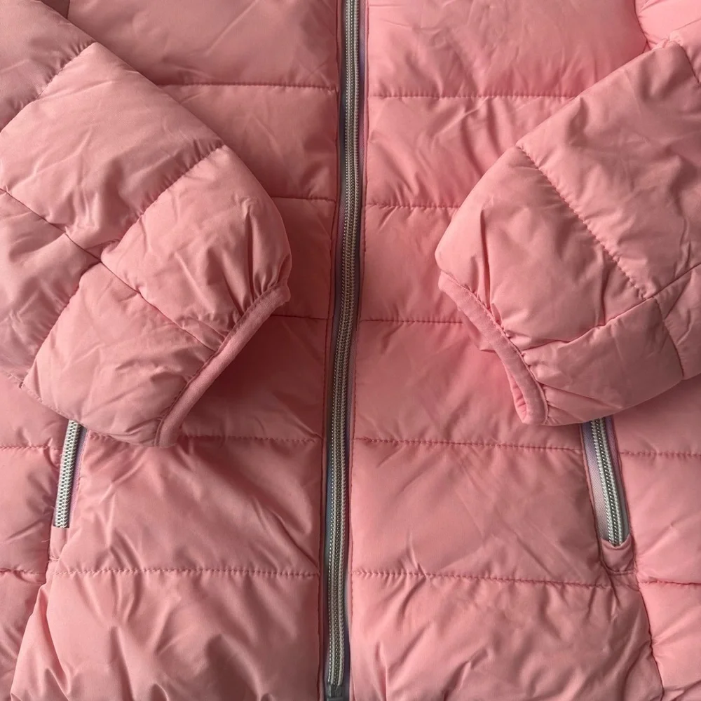 Gerry Girls Pink Bubble Jacket Jersey Lined Size Large